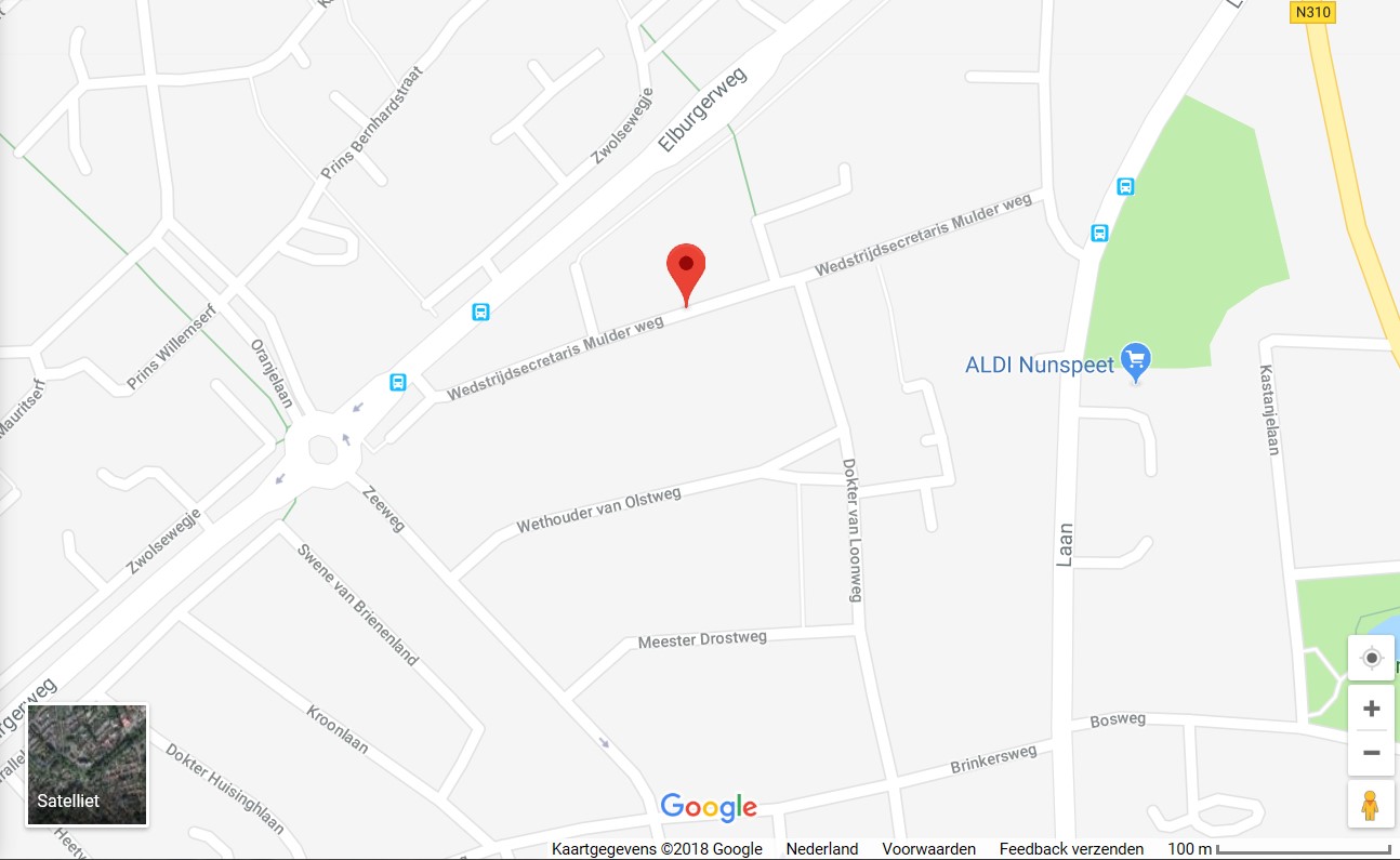 de nieuwe straat op Google Maps